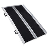 Mobility & Accessibility: EQUIPMED 182cm Portable Folding Aluminium Access Ramp, 272kg Rated, Black Ultra-Grip, for Wheelchair, Mobility Scooter