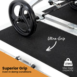 Mobility & Accessibility: EQUIPMED 182cm Portable Folding Aluminium Access Ramp, 272kg Rated, Black Ultra-Grip, for Wheelchair, Mobility Scooter