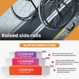 Mobility & Accessibility: EQUIPMED 182cm Portable Folding Aluminium Access Ramp, 272kg Rated, Black Ultra-Grip, for Wheelchair, Mobility Scooter
