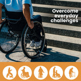 Mobility & Accessibility: EQUIPMED 182cm Portable Folding Aluminium Access Ramp, 272kg Rated, Black Ultra-Grip, for Wheelchair, Mobility Scooter