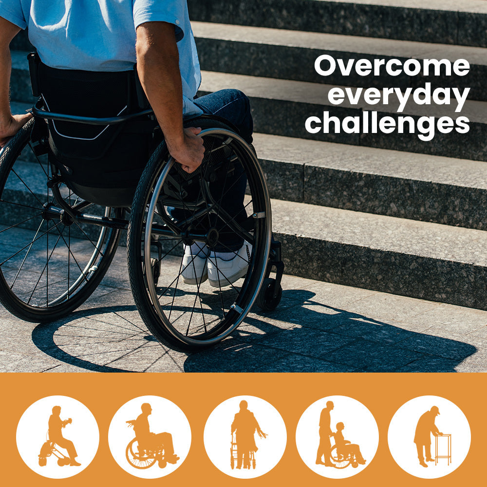Mobility & Accessibility: EQUIPMED 182cm Portable Folding Aluminium Access Ramp, 272kg Rated, for Wheelchair, Mobility Scooter, Rollator