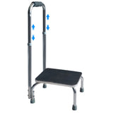 Mobility & Accessibility: Equipmed Bath and Shower Assistance Step Mobility Aid, 150kg Max Capacity, with Handle Height Adjustment