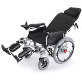 Mobility & Accessibility: EQUIPMED Power Electric Wheelchair, XL Wide Bariatric Chair Seat, Long Range, Airline Approved, Recline Adjustment, Lithium Battery, 22" Wheels, Headrest, Black