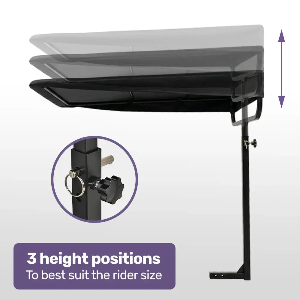 EQUIPMED Sun Shade Canopy for the ProRider Mobility Scooter, with 3 Adjustable Height Levels, Black