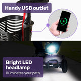 Mobility & Accessibility: EQUIPMED FreeLite+ Mid-Sized Foldable Electric Mobility Scooter, Lithium Battery, Long Range and Easy Charging, Grey