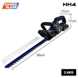Gardening Tools: POWERBLADE HH4 20V Cordless Electric Hedge Trimmer Kit, with Lithium Battery and Fast Charger