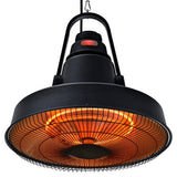 Electric Heaters: THERMOMATE 1500W Hanging Outdoor Electric Patio Heater, Radiant Carbon Fiber Element, with Remote Control