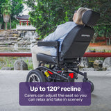Mobility & Accessibility: EQUIPMED Front Wheel Drive Power Electric Wheelchair, Up to 35km Range, Ultra-Comfortable, Safe Stable Non-Slip Anti-Roll Back Power Assist Chair