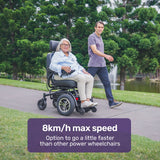 Mobility & Accessibility: EQUIPMED Front Wheel Drive Power Electric Wheelchair, Up to 35km Range, Ultra-Comfortable, Safe Stable Non-Slip Anti-Roll Back Power Assist Chair