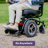 Mobility & Accessibility: EQUIPMED Front Wheel Drive Power Electric Wheelchair, Up to 35km Range, Ultra-Comfortable, Safe Stable Non-Slip Anti-Roll Back Power Assist Chair