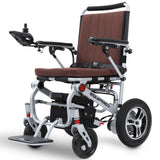 Mobility & Accessibility: EQUIPMED Ultra-Light Power Wheelchair, Tight Turning, Airline Approved, ARTG Certified, Aluminium Frame, Lithium Battery, Brown