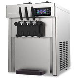 Speciality Appliances: POLYCOOL Benchtop Soft Serve Ice Cream Machine, 3 Flavours, 2+Twist, Frozen Yoghurt, Acai Maker, Twin Cylinder, Counter Top Design, 15A Plug