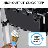 Speciality Appliances: POLYCOOL Benchtop Soft Serve Ice Cream Machine, 3 Flavours, 2+Twist, Frozen Yoghurt, Acai Maker, Twin Cylinder, Counter Top Design, 15A Plug