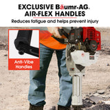 Jackhammers: BAUMR-AG 2 Stroke 52cc Petrol Jackhammer, with 2 Chisels, Carry Bag