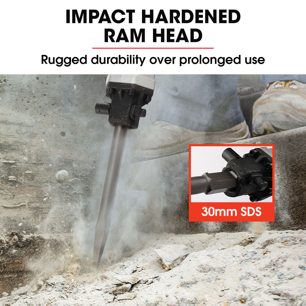 Jackhammers: Baumr-AG 4 Stroke Petrol Jackhammer, with 2 Chisels, Carry Bag