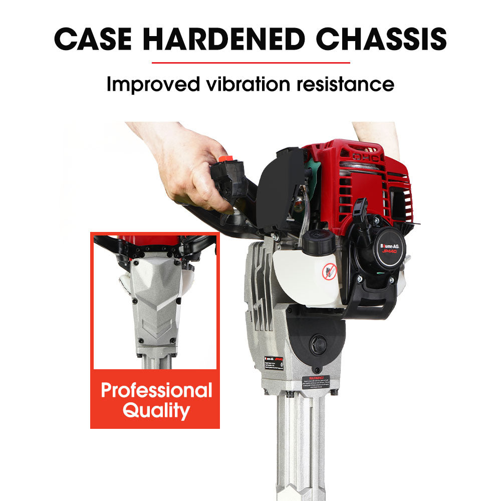 Jackhammers: Baumr-AG 4 Stroke Petrol Jackhammer, with 2 Chisels, Carry Bag