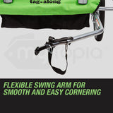 Bicycle Stands & Storage: Tag-along Kids Bike Trailer Bicycle Pram Stroller Children Jogger Green