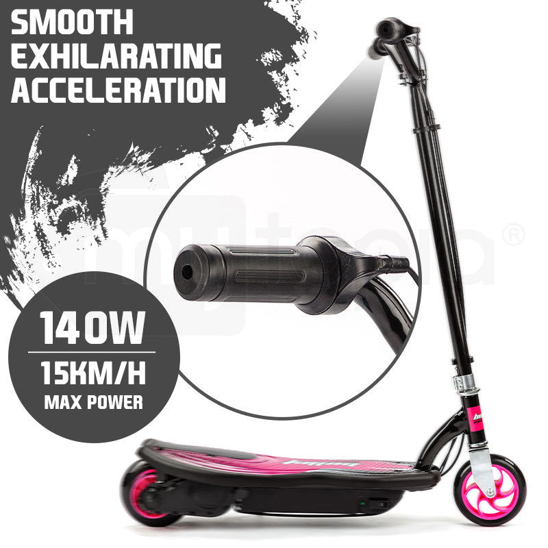 Bikes & Scooters: BULLET ZPS Kids Electric Scooter 140W Children Toy Pink Girls Battery Ride