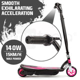 Bikes & Scooters: BULLET ZPS Kids Electric Scooter 140W Children Toy Pink Girls Battery Ride