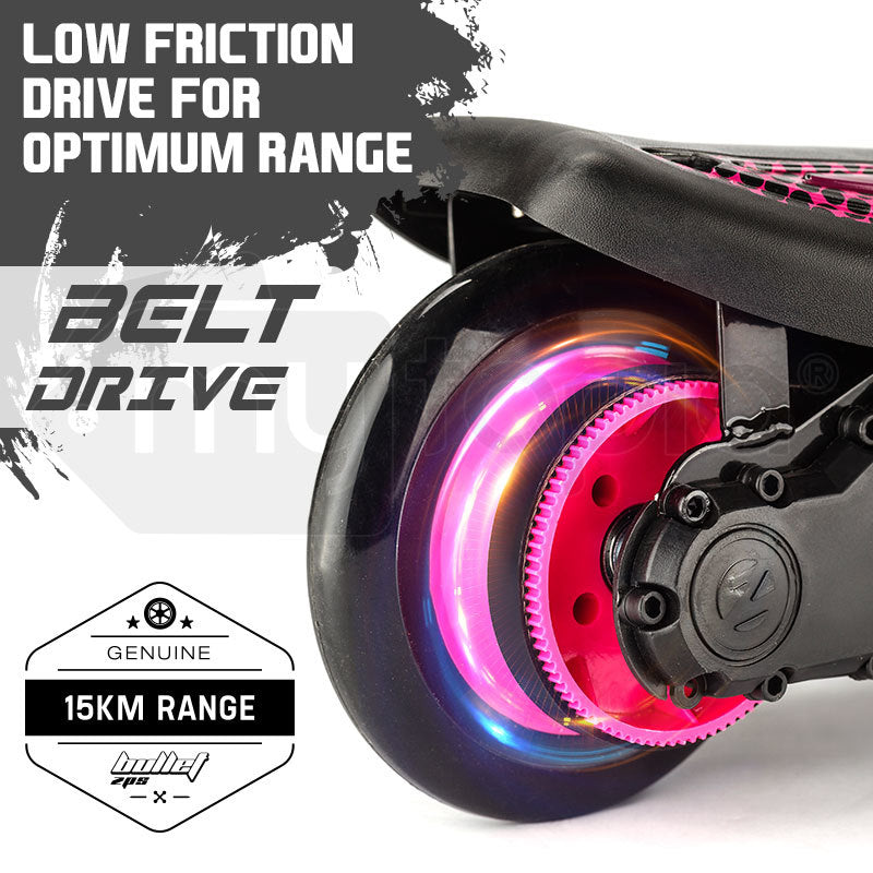 Bikes & Scooters: BULLET ZPS Kids Electric Scooter 140W Children Toy Pink Girls Battery Ride