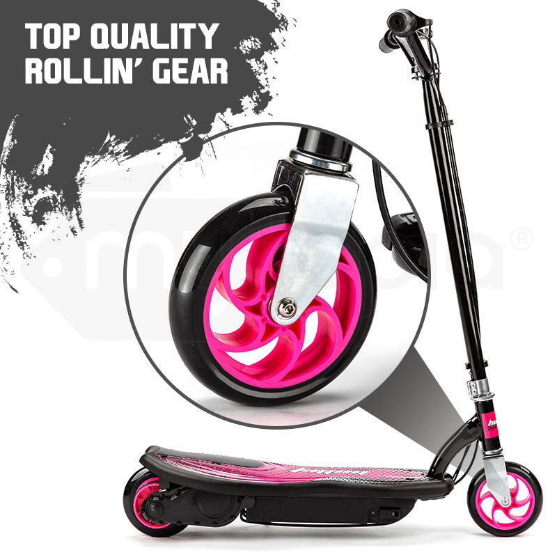 Bikes & Scooters: BULLET ZPS Kids Electric Scooter 140W Children Toy Pink Girls Battery Ride
