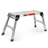 Ladders & Scaffolding: Bullet 50cm Tall Folding Work Platform Aluminium Painting Dry Wall Car Washing