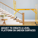 Ladders & Scaffolding: Baumr-AG 450kg Mobile Scaffold High Work Platform Scaffolding Portable