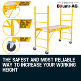 Ladders & Scaffolding: Baumr-AG 450kg Mobile Scaffold High Work Platform Scaffolding Portable