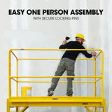 Ladders & Scaffolding: Baumr-AG Safety Guard Rail for Adjustable Mobile Scaffold