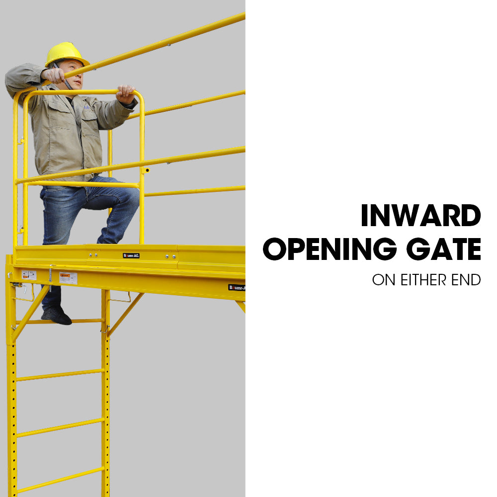 Ladders & Scaffolding: Baumr-AG Safety Guard Rail for Adjustable Mobile Scaffold