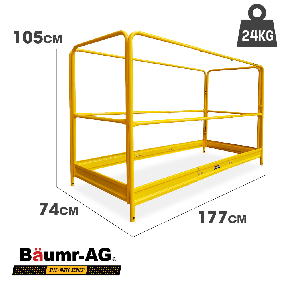 Ladders & Scaffolding: Baumr-AG Safety Guard Rail for Adjustable Mobile Scaffold