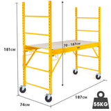 Ladders & Scaffolding: Baumr-AG Adjustable Mobile Scaffolding, 450kg Capacity, with Trapdoor Hatch