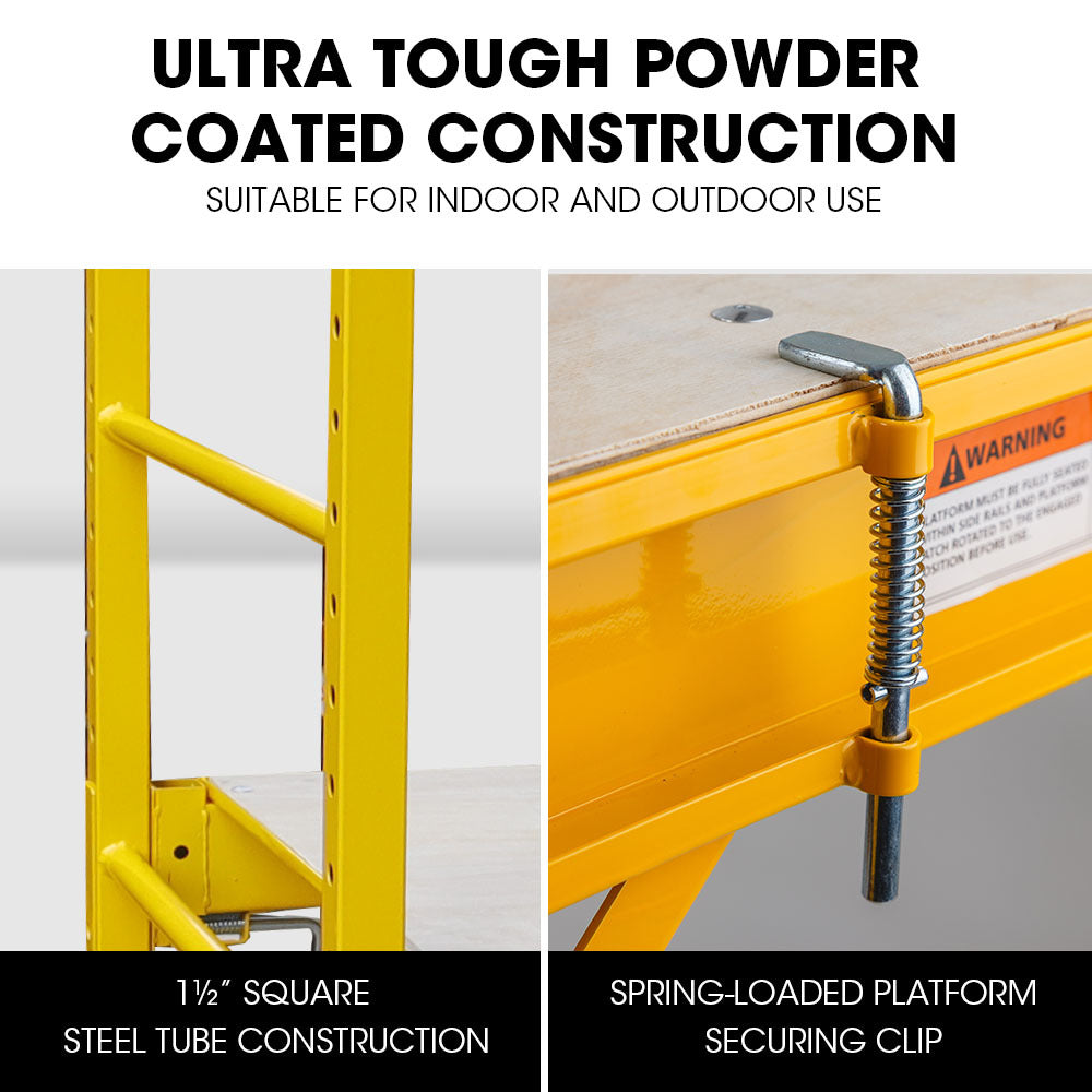 Ladders & Scaffolding: Baumr-AG Adjustable Mobile Scaffolding, 450kg Capacity, with Trapdoor Hatch