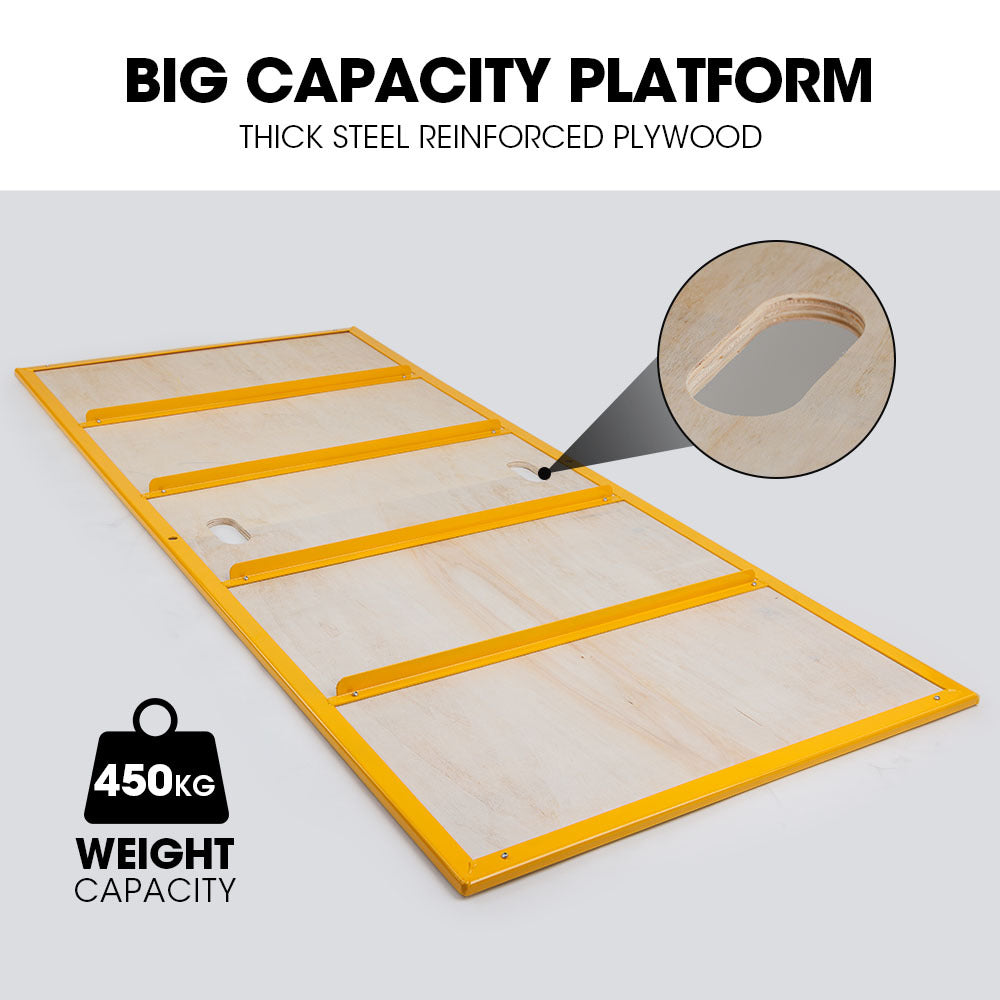 Ladders & Scaffolding: Baumr-AG Adjustable Mobile Scaffolding, 450kg Capacity, with Trapdoor Hatch