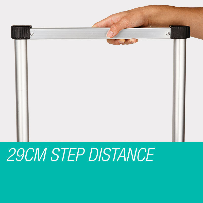 Ladders & Scaffolding: Bullet 2m Telescopic Aluminium Ladder Alloy Extension Extendable Steps