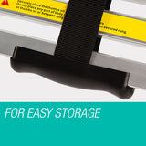 Ladders & Scaffolding: Bullet 2m Telescopic Aluminium Ladder Alloy Extension Extendable Steps