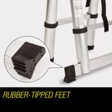 Ladders & Scaffolding: Bullet 3.8m Multipurpose Telescopic Folding Ladder Aluminium Alloy Extension