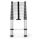 Ladders & Scaffolding: Bullet 3.8m Telescopic Aluminium Ladder Alloy Extension Extendable Steps Multi Portable
