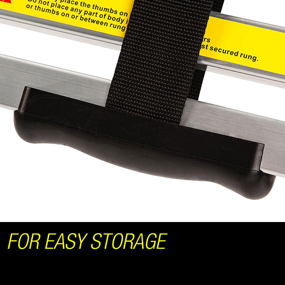 Ladders & Scaffolding: Bullet 3.8m Telescopic Aluminium Ladder Alloy Extension Extendable Steps Multi Portable