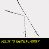 Ladders & Scaffolding: Bullet 4.4m Multipurpose Aluminium Telescopic Folding Ladder Alloy Extension Steps