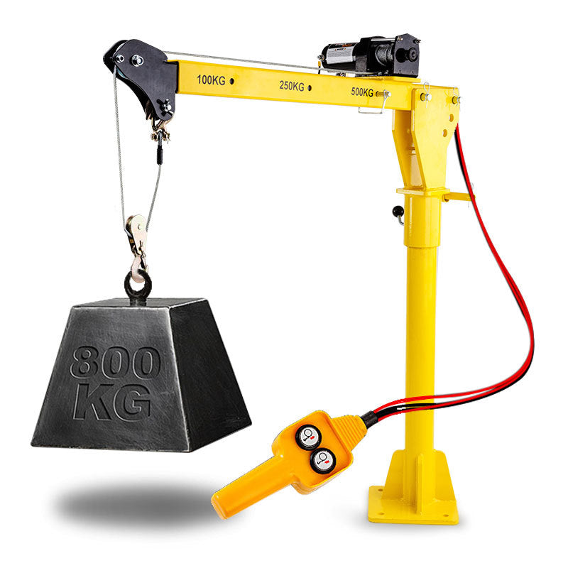 Automotive Lifts & Hoists: T-REX 12V 800kg 360 Degree Swivel Lifting Crane, for Ute Truck Workshop