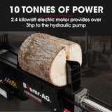 Outdoor Power Equipment: Baumr-AG 10 Tonne Electric Hydraulic Wood Log Splitter - HPS3800E