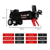 Outdoor Power Equipment: Baumr-AG 10 Tonne Electric Hydraulic Wood Log Splitter - HPS3800E