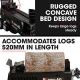 Outdoor Power Equipment: Baumr-AG 10 Tonne Electric Hydraulic Wood Log Splitter - HPS3800E