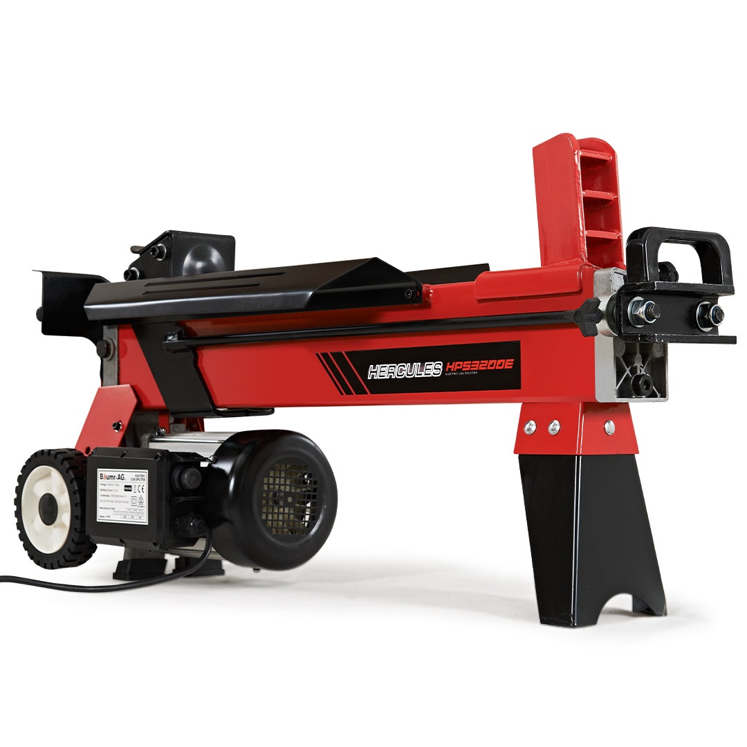 Baumr-AG 9 Ton Electric Log Splitter 9T Wood Cutter Hydraulic Fire Wood Block Axe Small Machine