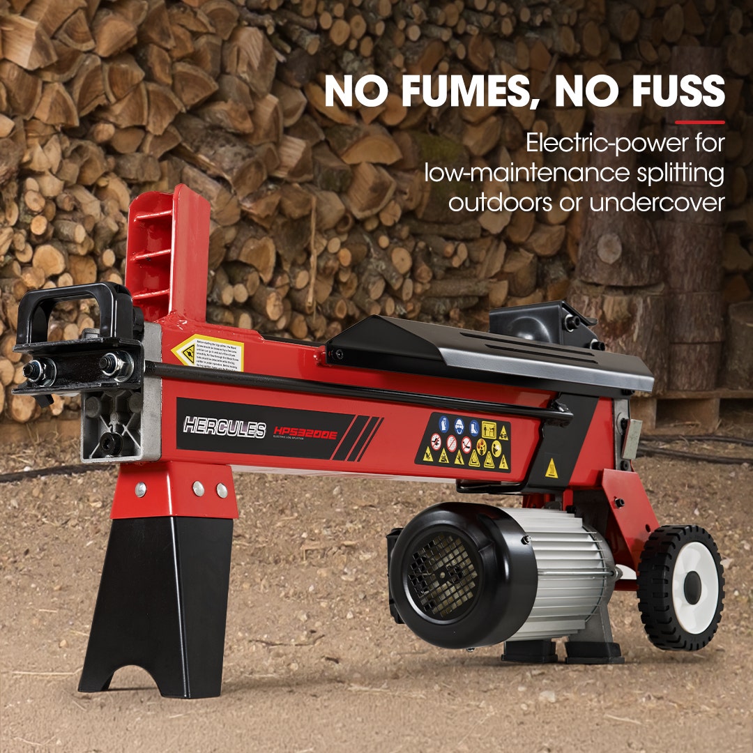 Baumr-AG 9 Ton Electric Log Splitter 9T Wood Cutter Hydraulic Fire Wood Block Axe Small Machine