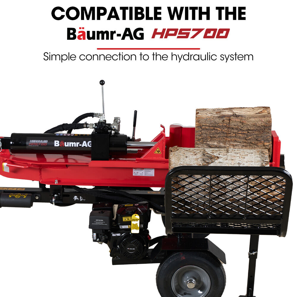Outdoor Power Equipment: BAUMR-AG Hydraulic Lifter for HPS700 Log Splitter, 75kg Lifting Capacity, Straightforward Attachment