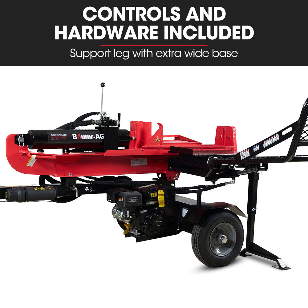 Outdoor Power Equipment: BAUMR-AG Hydraulic Lifter for HPS700 Log Splitter, 75kg Lifting Capacity, Straightforward Attachment