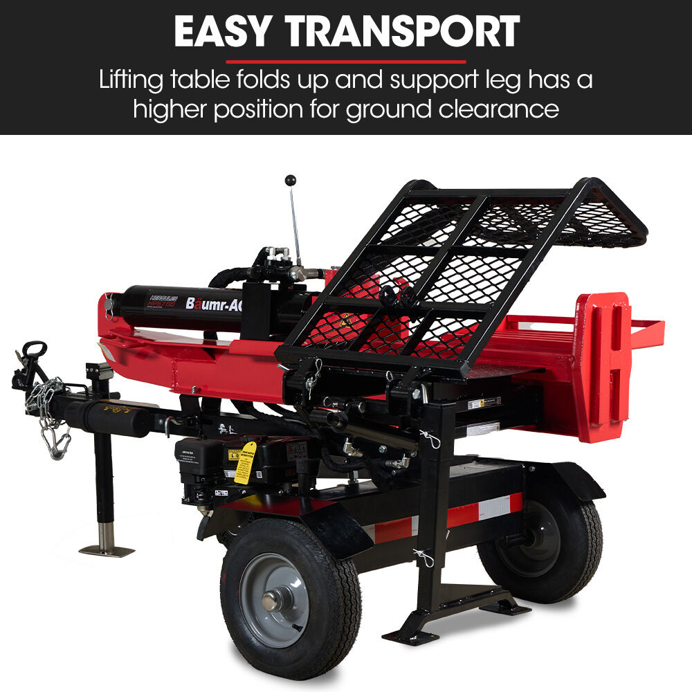 Outdoor Power Equipment: BAUMR-AG Hydraulic Lifter for HPS700 Log Splitter, 75kg Lifting Capacity, Straightforward Attachment