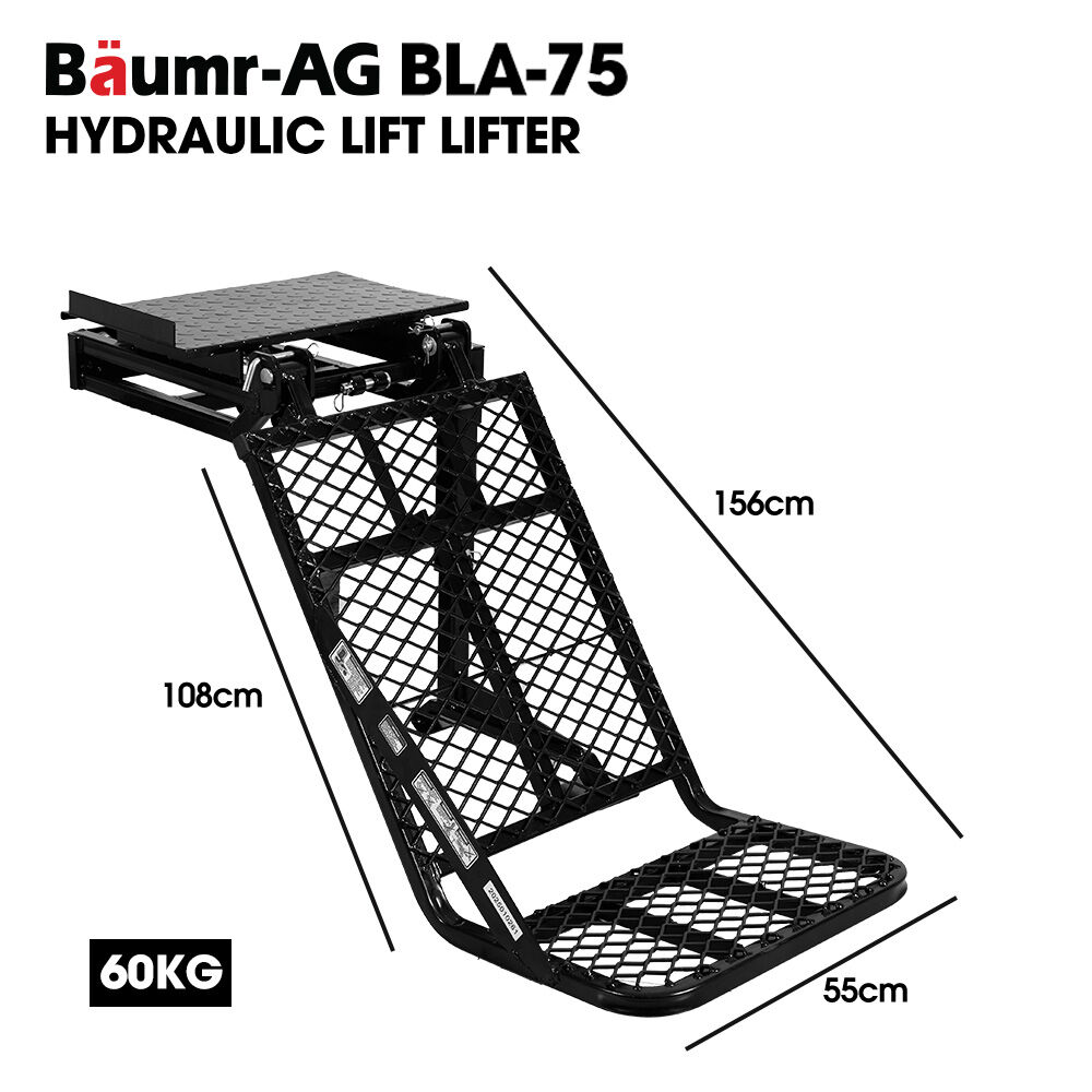 Outdoor Power Equipment: BAUMR-AG Hydraulic Lifter for HPS700 Log Splitter, 75kg Lifting Capacity, Straightforward Attachment